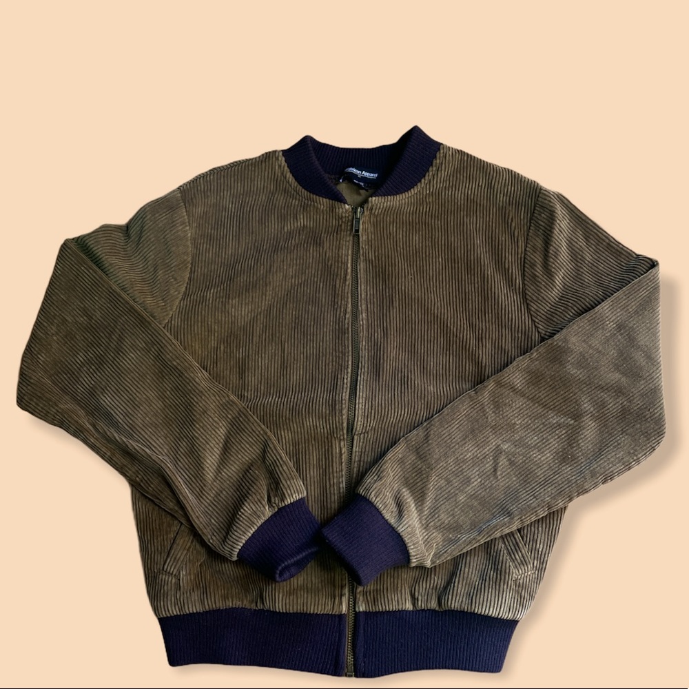 American apparel corduroy zipup jacket